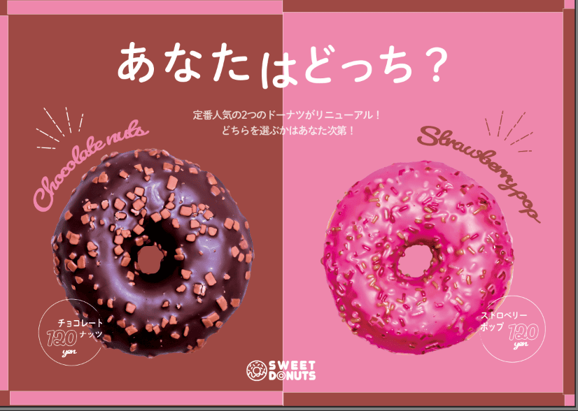 ドーナツ屋のポスター