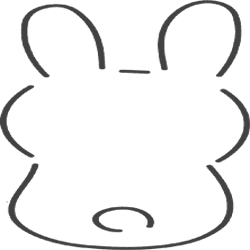 うさぎの後ろ姿