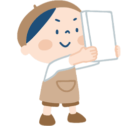絵を書く少年
